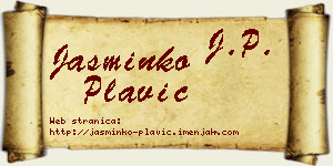 Jasminko Plavić vizit kartica